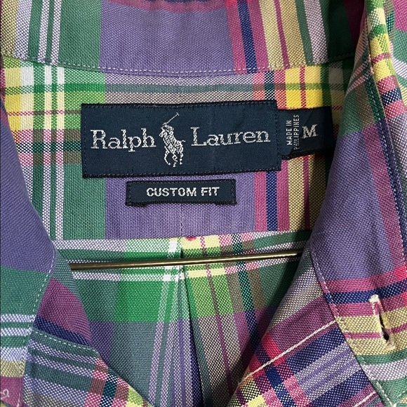 Ralph Lauren Purple Plaid Men's Shirt - Picture 2 of 6